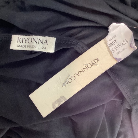 Kiyonna Vienna Maxi Dress Black Plus Size 2X - Picture 6 of 7